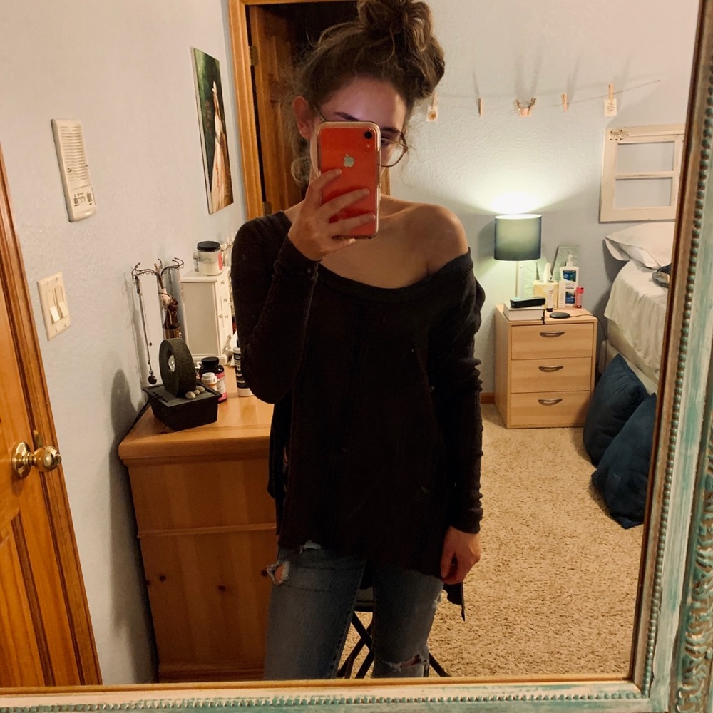 Free People Asymmetrical Sweater